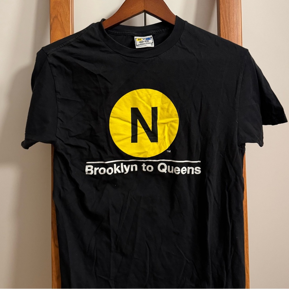 NYC Subway Line N train Brooklyn to Queens t-shirt (medium)